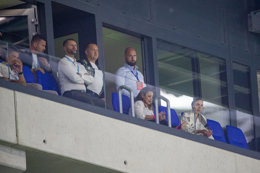ŠK Slovan Bratislava a Lincoln Red Imps FC sa stretol v zápase tretieho kola kvalifikácie Európskej ligy na Tehelnom poli v Bratislave. Na snímke je Ivan Kmotrík ml..