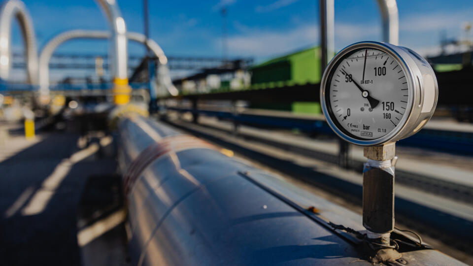 Na snímke Centrálny areál podzemného zásobníka zemného plynu Gajary.