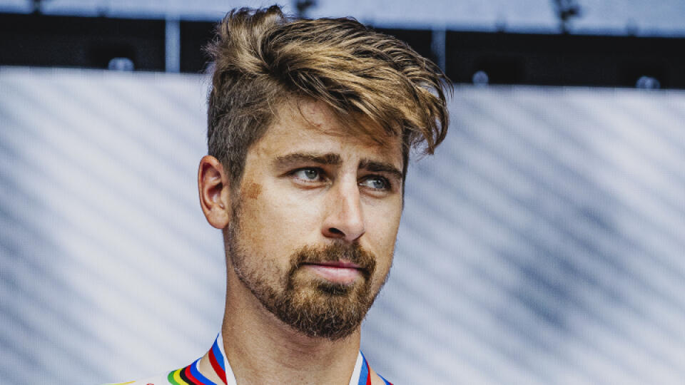 Spoločné Majstrovstvá SR a ČR v cestnej cyklistike v Tlmačoch. Na snímke Peter Sagan.