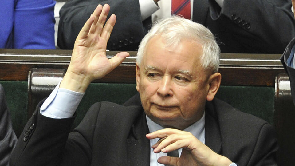 FILE- In this Thursday, July 20, 2017 file photo, leader of the ruling Law and Justice party, Jaroslaw Kaczynski votes to approve a law on court control, in the parliament in Warsaw, Poland. The leader of Poland's ruling party says the government intends to