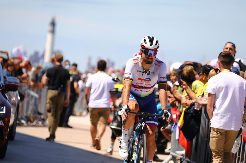 Peter Sagan pred štartom utorkovej 4. etapy.