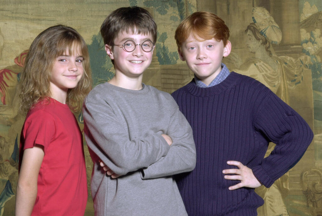 Rupert Grint, Daniel Radcliffe a Emma Watson