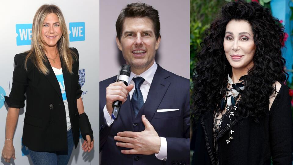 Jennifer Aniston, Tom Cruise, Cher