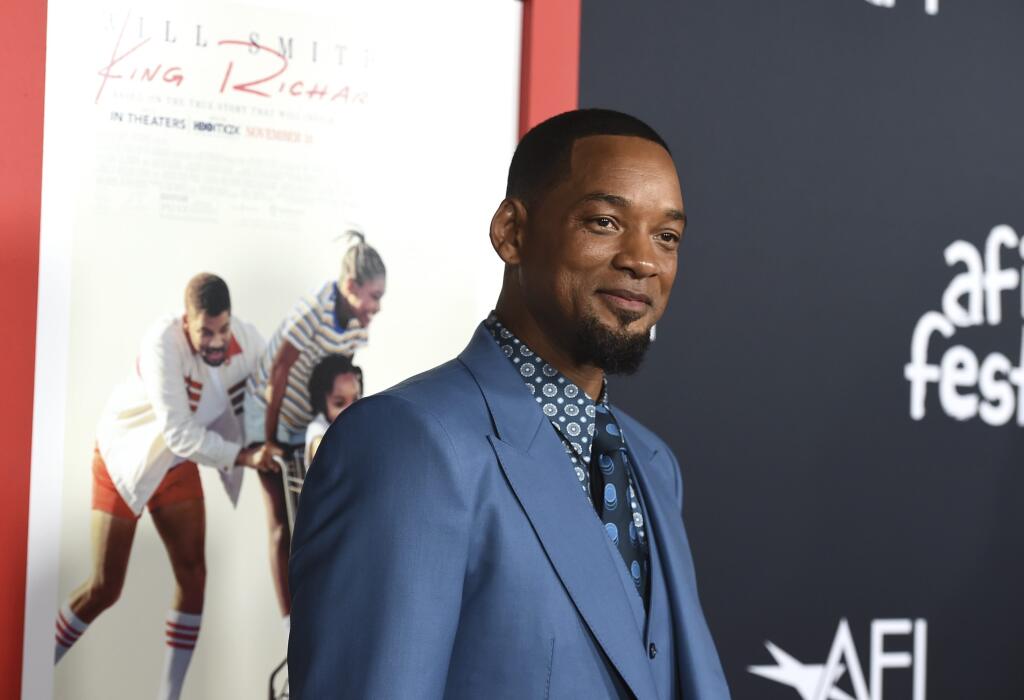 Will Smith prichádza na premiéru filmu King Richard počas filmového festivalu AFI Fest 14. novembra 2021 v Los Angeles.