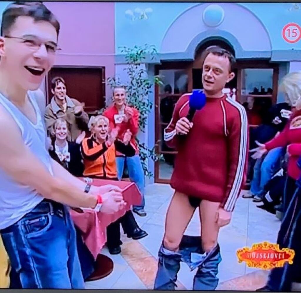 Takto vyzeral Vilo Rozboril, keď moderoval šou Mojsejovci.