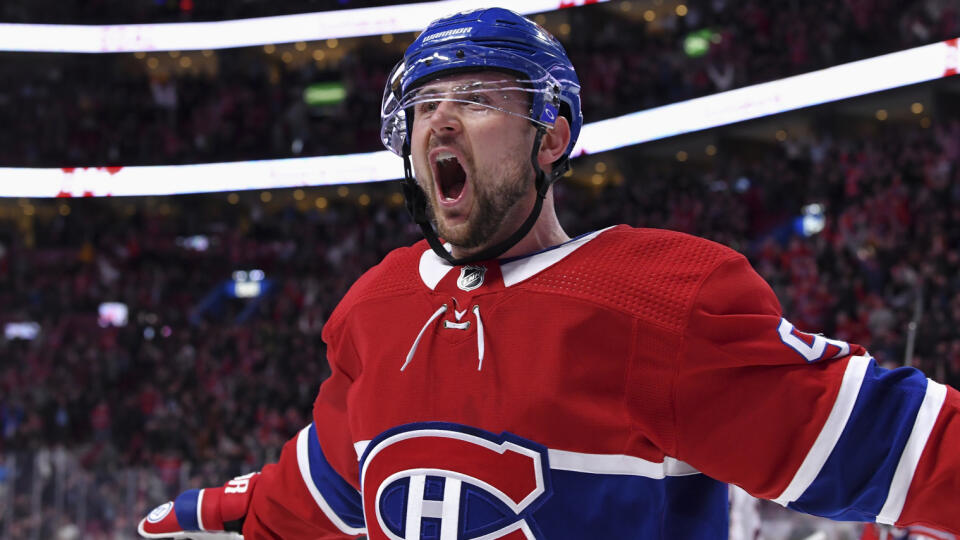 Radosť Tomáša Tatara po jednom z gólov za Montreal.