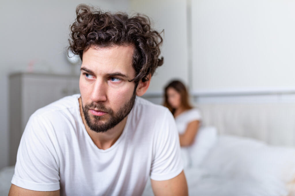 Sad,Thoughtful,Man,After,Arguing,With,Girlfriend.relationship,Difficulties,,Conflict,And