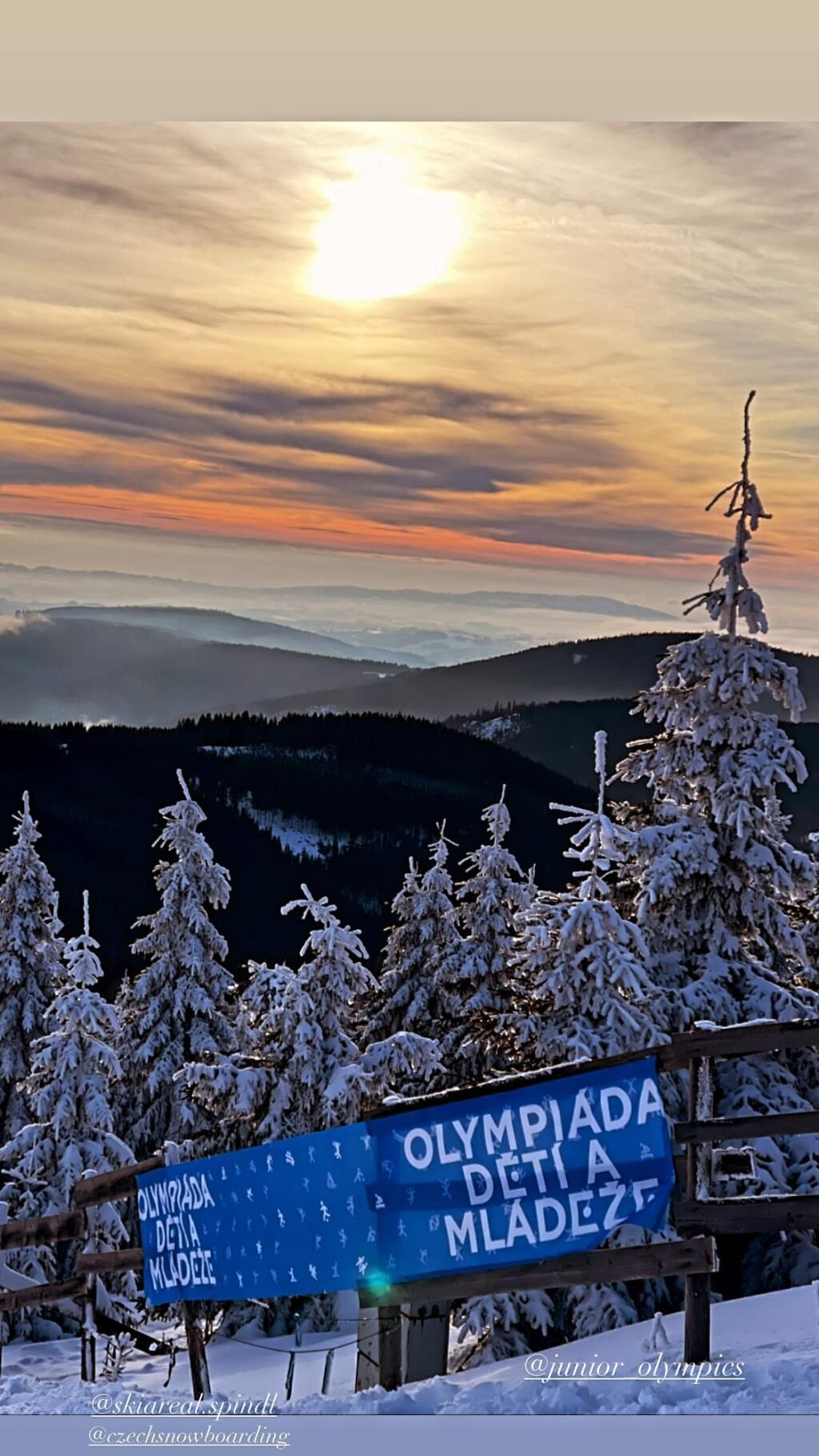 Andrea Verešová už niekoľko dní pred podujatím posielala snehové pozdravy zo Špindlerovho Mlyna.
