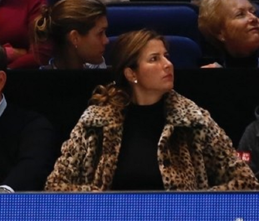 Mirka v tigrovanom outfite počas semifinále Turnaja majstrov pútala pozornosť fotografov.