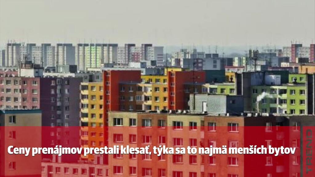 Prenájmy dostali na jeseň impulz. Ceny nehnuteľností ale stúpajú výrazne rýchlejšie