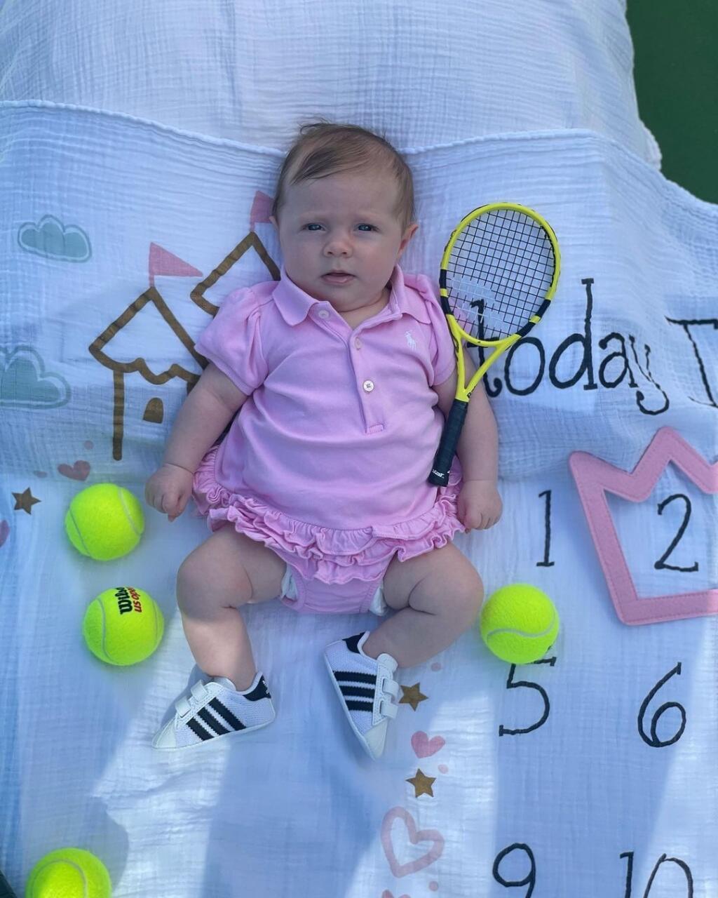 Dcérka Caroline Wozniacki, malá Olivia