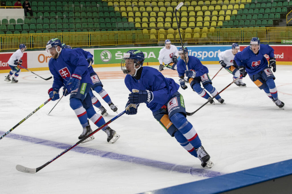 Zraz Slovenskej hokejovej reprezentácie v Žiline pred majstrovstvami sveta v Helsinkách.