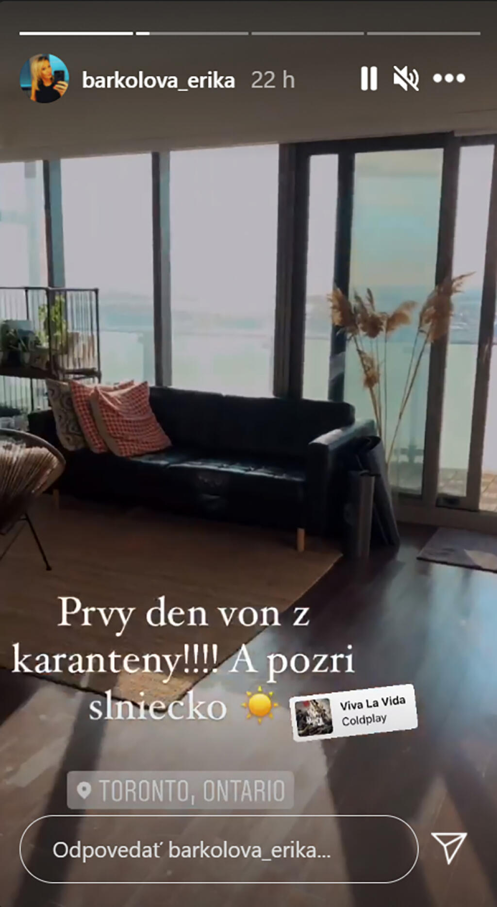 S DOKONALÝM VÝHĽADOM V Toronte býva moderátorkina dcéra v krásnom industriálnom apartmáne.