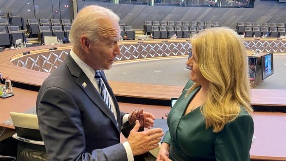 Prezident Joe Biden a Zuzana Čaputová