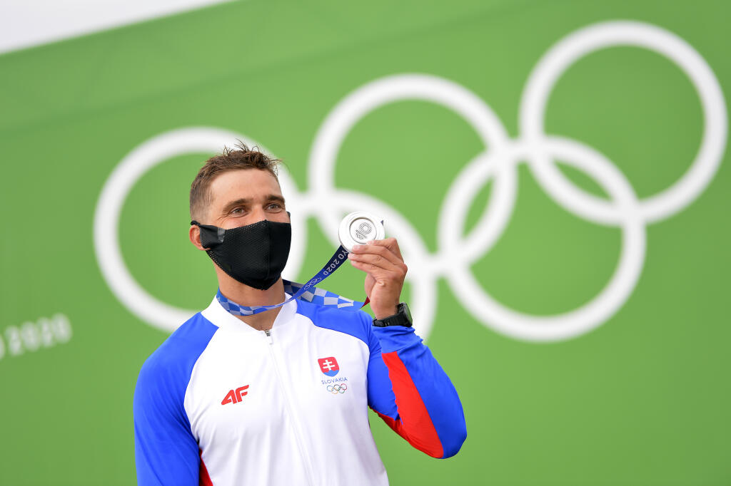 Na snímke slovenský reprezentant vo vodnom slalome Jakub Grigar získal striebornú medailu vo finálovej jazde kategórie K1 počas XXXII. letných olympijských hier v Tokiu, 30. júla 2021. FOTO TASR - Michal Svítok
