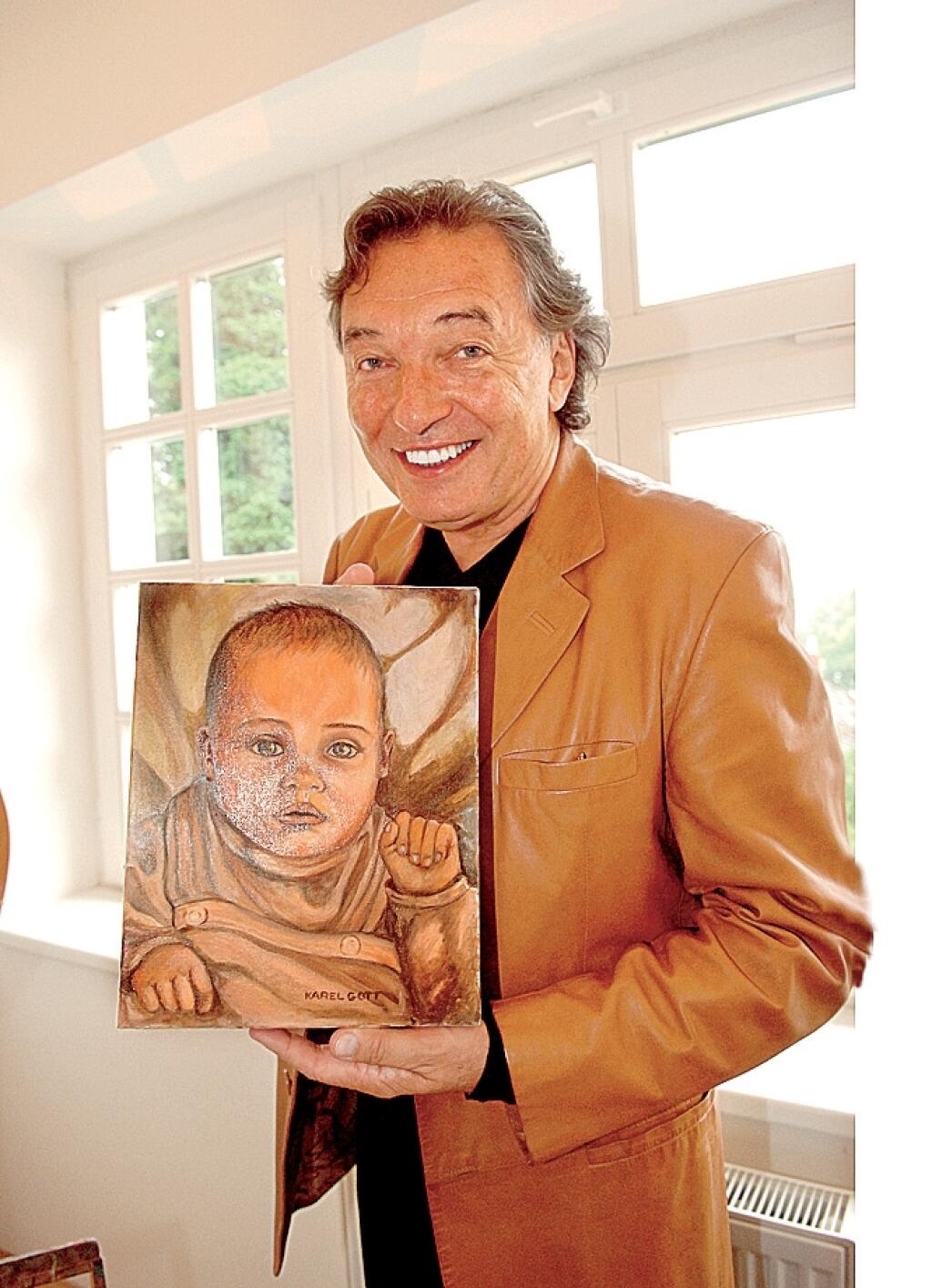 karel Gott, obraz svojho dieťaťa, obraz dieťa
foto: Michaela Feureislová
uverejnené: Šarm č.30/2007
pôvodný súbor:gott feuer.eps