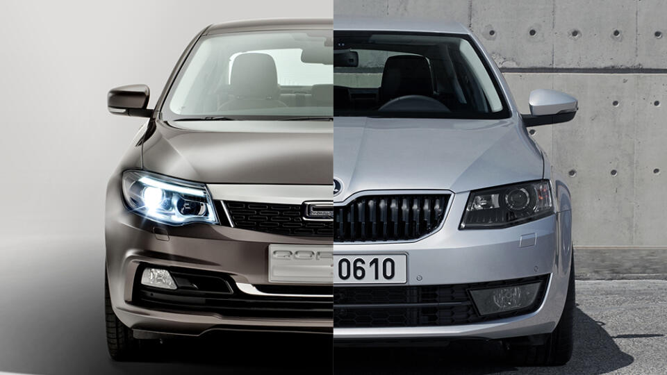 Qoros vs Octavia nahlad