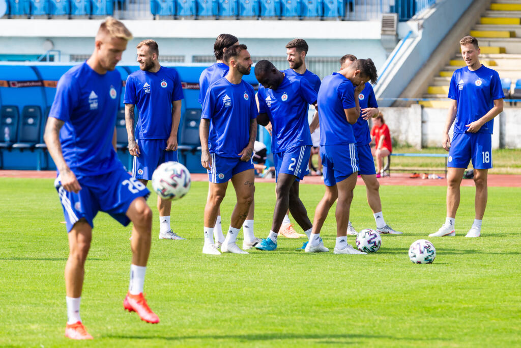Tréning ŠK Slovan Bratislava.