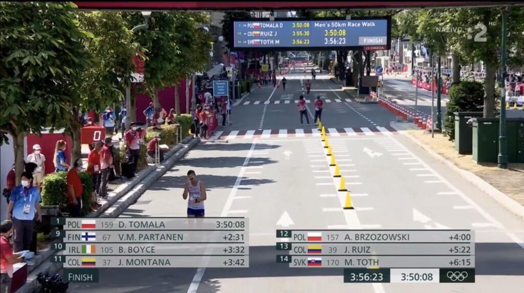 Matej Tóth prichádzal do cieľa na 14. mieste.