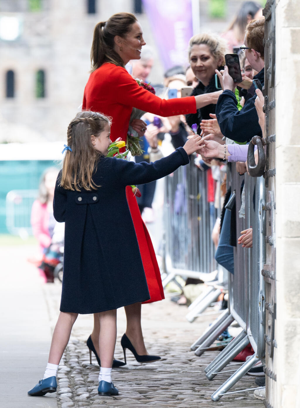 Princezná Charlotte počas svojho prvého oficiálneho podujatia mimo Londýna v Cardiffe.