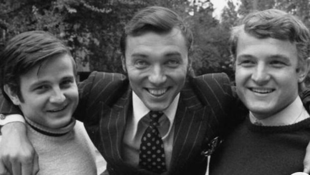 Nerozlučná trojica: Jirka Štaidl, Karel Gott a Ladislav Štaidl.