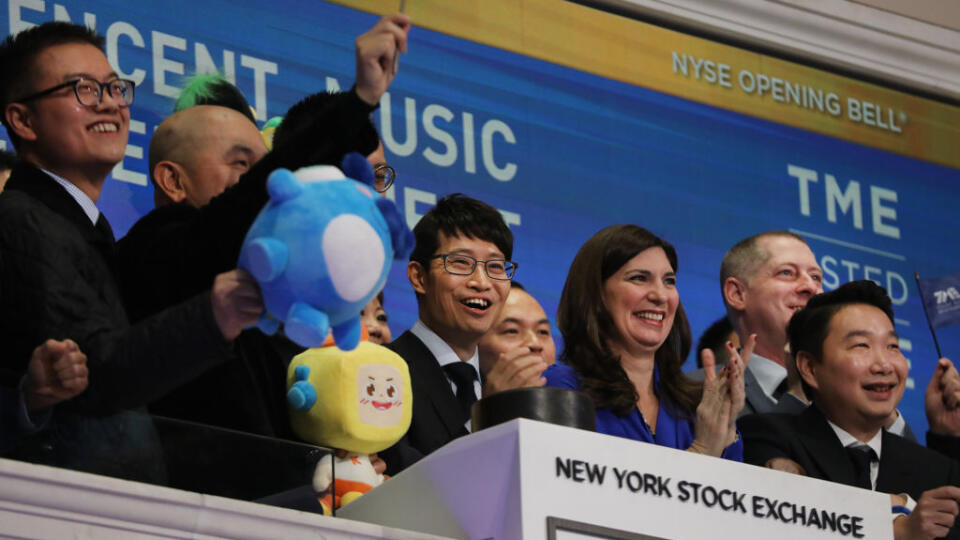 Chinese Music Entertainment Company Tencent Music Entertainment Group Debuts On New York Stock Exchange