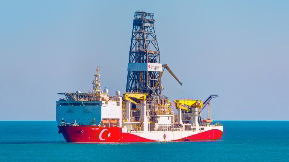 Mersin,,Turkey,-,January,13,,2020:,Turkey’s,Drillship,Yavuz,To