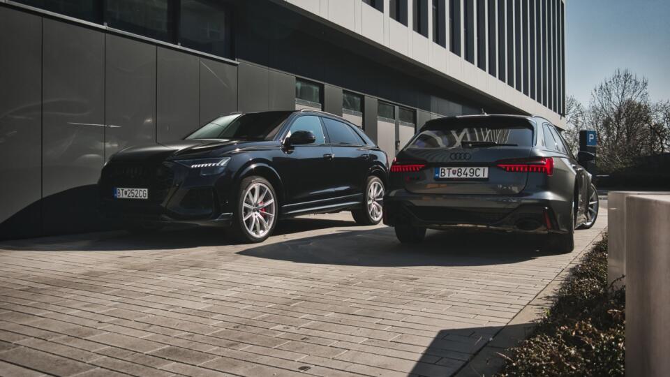 Audi RS Q8 a RS 6 Avant.