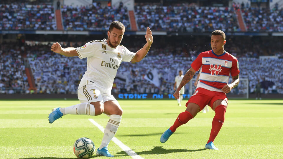 Eden Hazard v drese Realu Madrid.