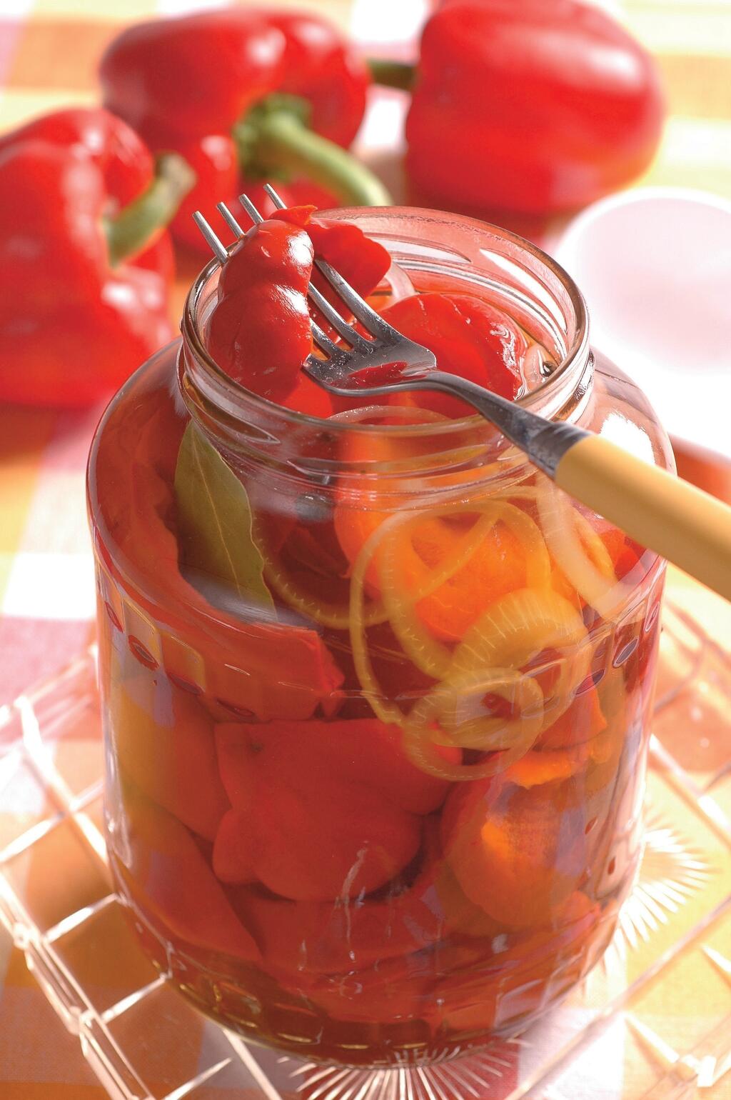 Červená paprika v oleji