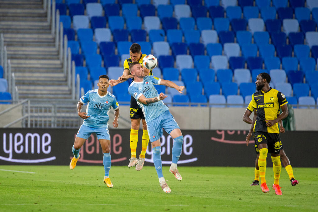 Druhé kolo Ligy majstrov 2021/2022 na Tehelnom poli kde sa stretli ŠK Slovan Bratislava a Young Boys Bern.