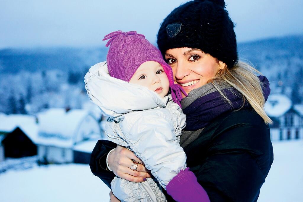 Speváčka Dara Rolins, dcéra Laurav zime roku 2009