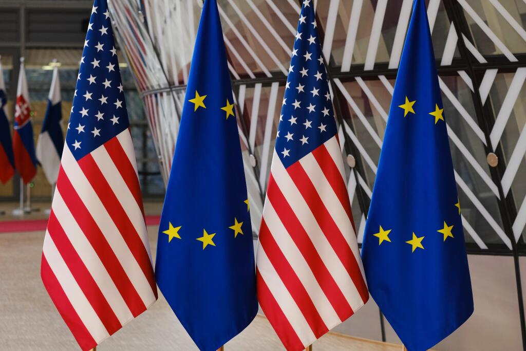 USA EU flag flags