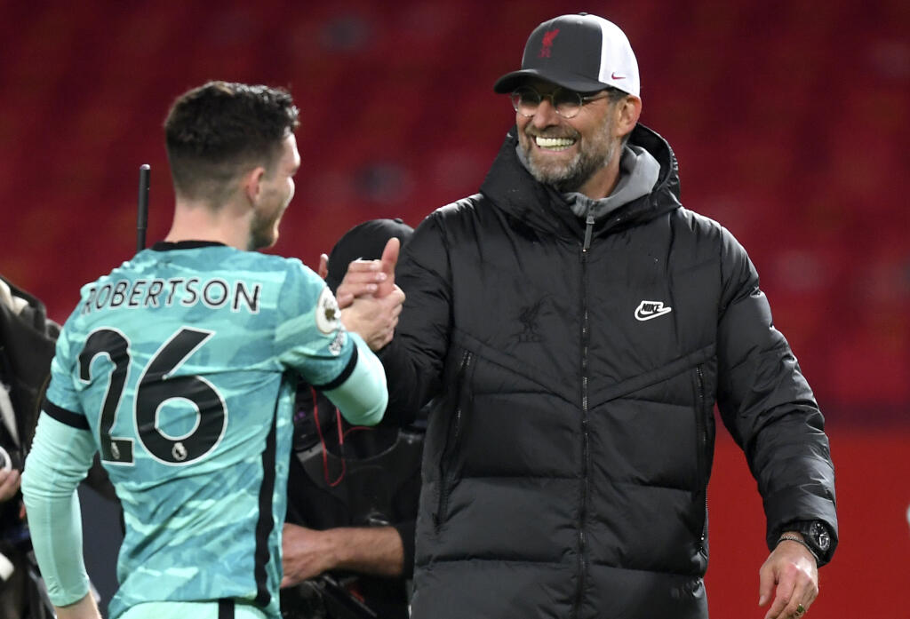 Jürgen Klopp mal z výhry nad Manchestrom United veľkú radosť.