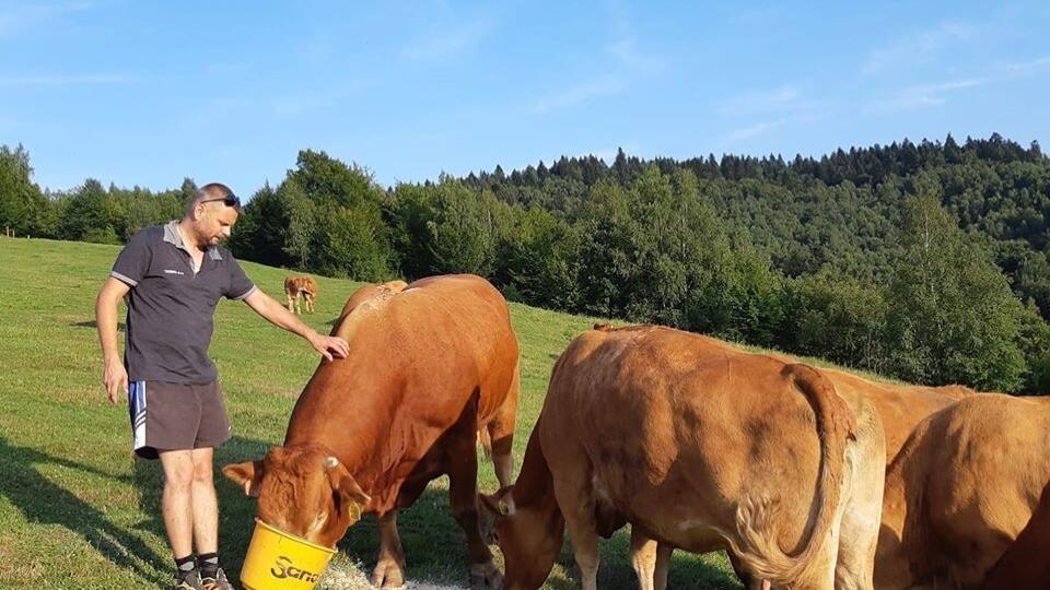 Ivo Belejčák hospodári na poliach pri Bardejove.