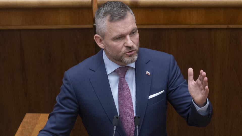Na snímke nezaradený poslanec NRSR Peter Pellegrini rozpráva počas 78. schôdze NRSR 24. januára 2023 v Bratislave. FOTO TASR - Martin Baumann