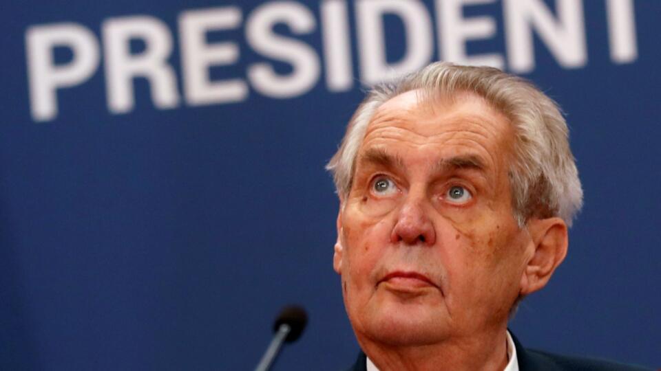 Na archívnej snímke z 11. septembra 2019 český prezident Miloš Zeman počas tlačovej konferencie v Belehrade. Česká Poslanecká snemovňa nepodporila vo štvrtok 26. septembra 2019 ústavnú žalobu na prezidenta Miloša Zemana pre hrubé porušenie ústavy. Za návrh bolo 58 a proti 62 zo 130 prítomných poslancov. FOTO TASR/AP