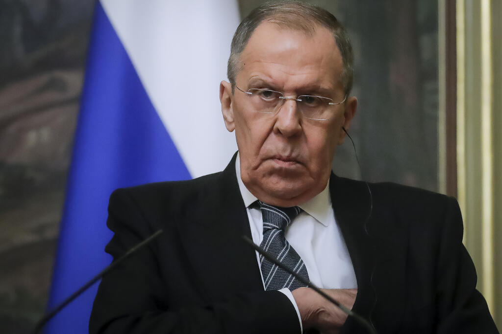 Na snímke ruský minister zahraničných vecí Sergej Lavrov