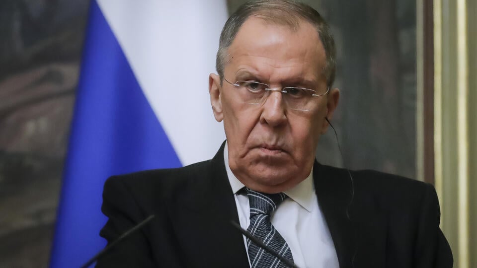 Na snímke ruský minister zahraničných vecí Sergej Lavrov