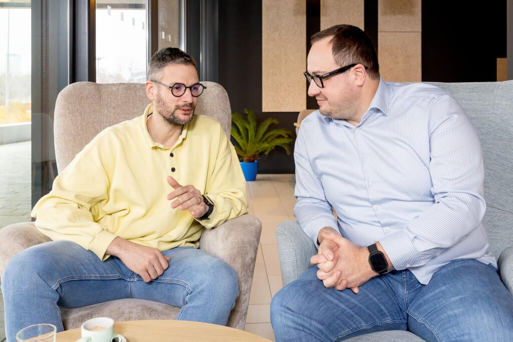 Stanislav Stančík, Billa Slovensko (vľavo) a Vladimír Miškovský, FUERGY (vpravo)