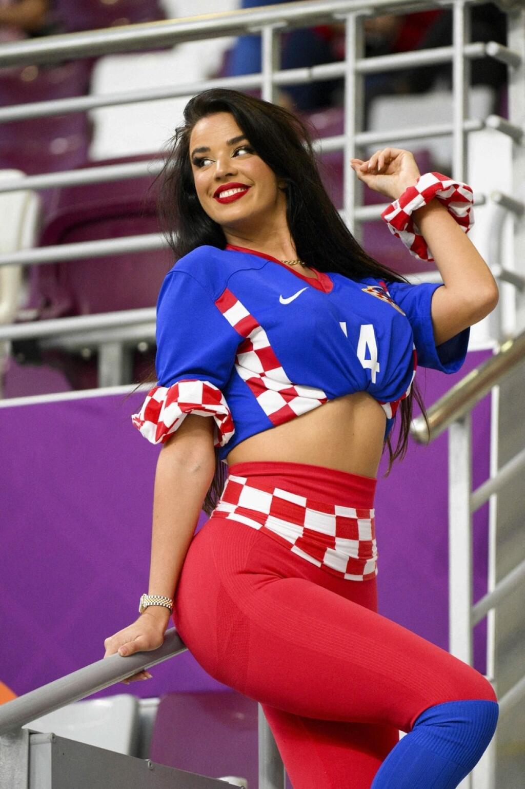Keď hralo Chorvátsko, nemohla chýbať na tribúne.