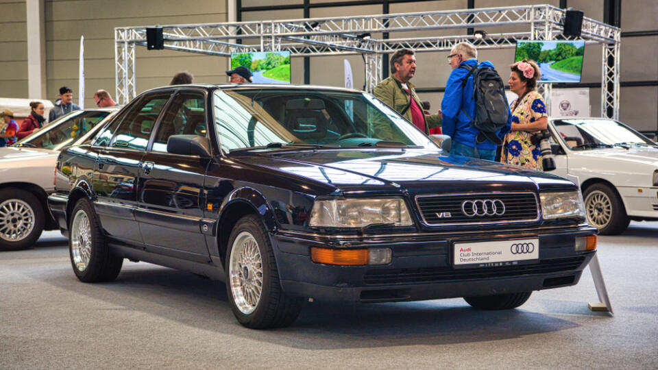 Friedrichshafen,-,May,2019:,Black,Audi,V8,Type,4c,1988