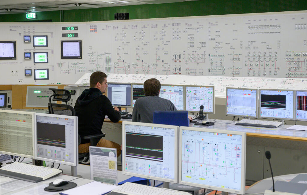 Na snímke bloková dozorňa tretieho bloku atómovej elektrárne Mochovce 6. novembra 2023. FOTO TASR - Henrich Mišovič