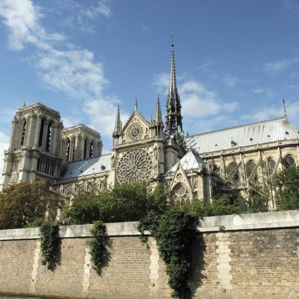 Notre Dame, katedrála, gotika, Paríž, Seina