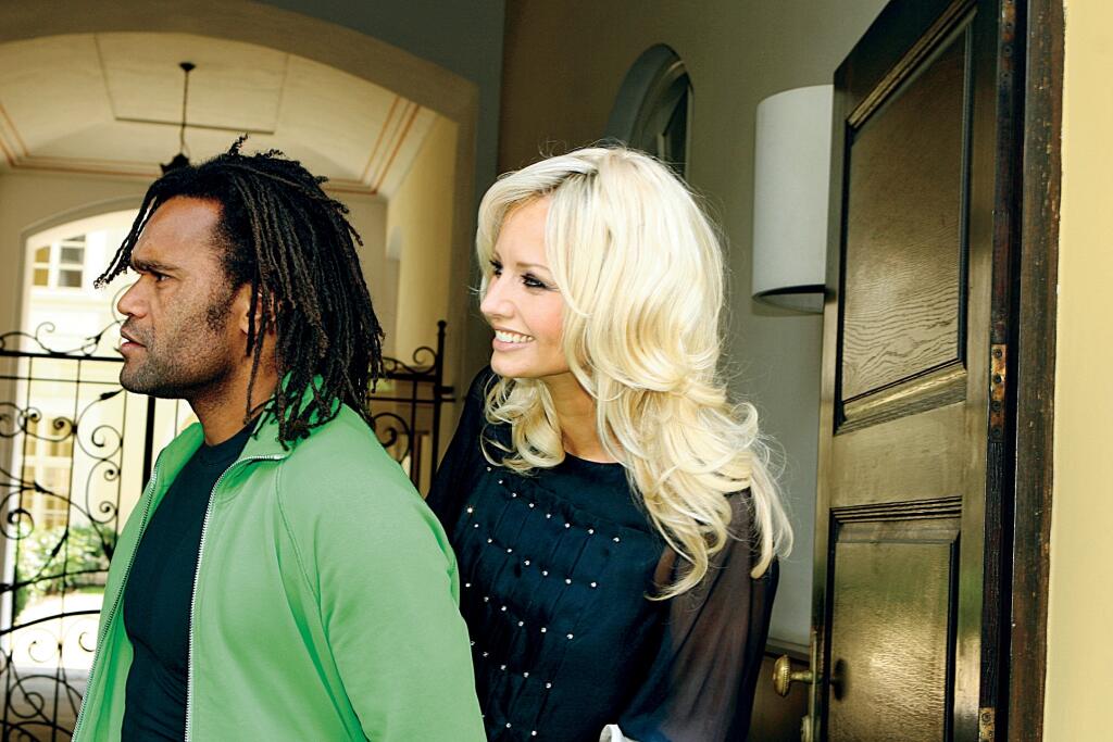 Modelka Adriana Sklenaříková a ex Christian Karembeu