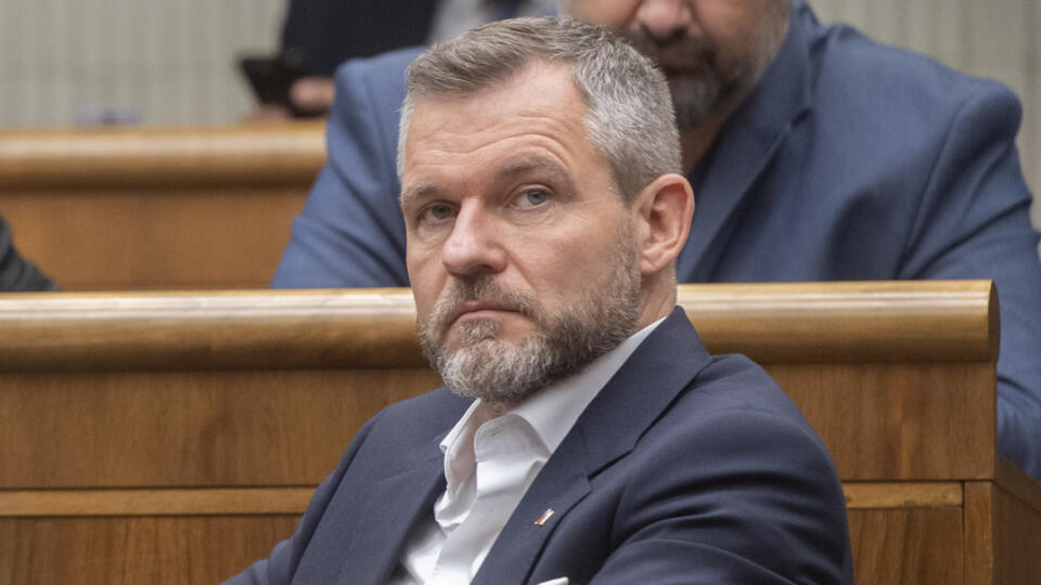 Nezaradený poslanec Národnej rady (NR) Slovenskej republiky (SR) Peter Pellegrini počas 93. schôdze parlamentu v Bratislave v pondelok 29. mája 2023. FOTO TASR - Martin Baumann