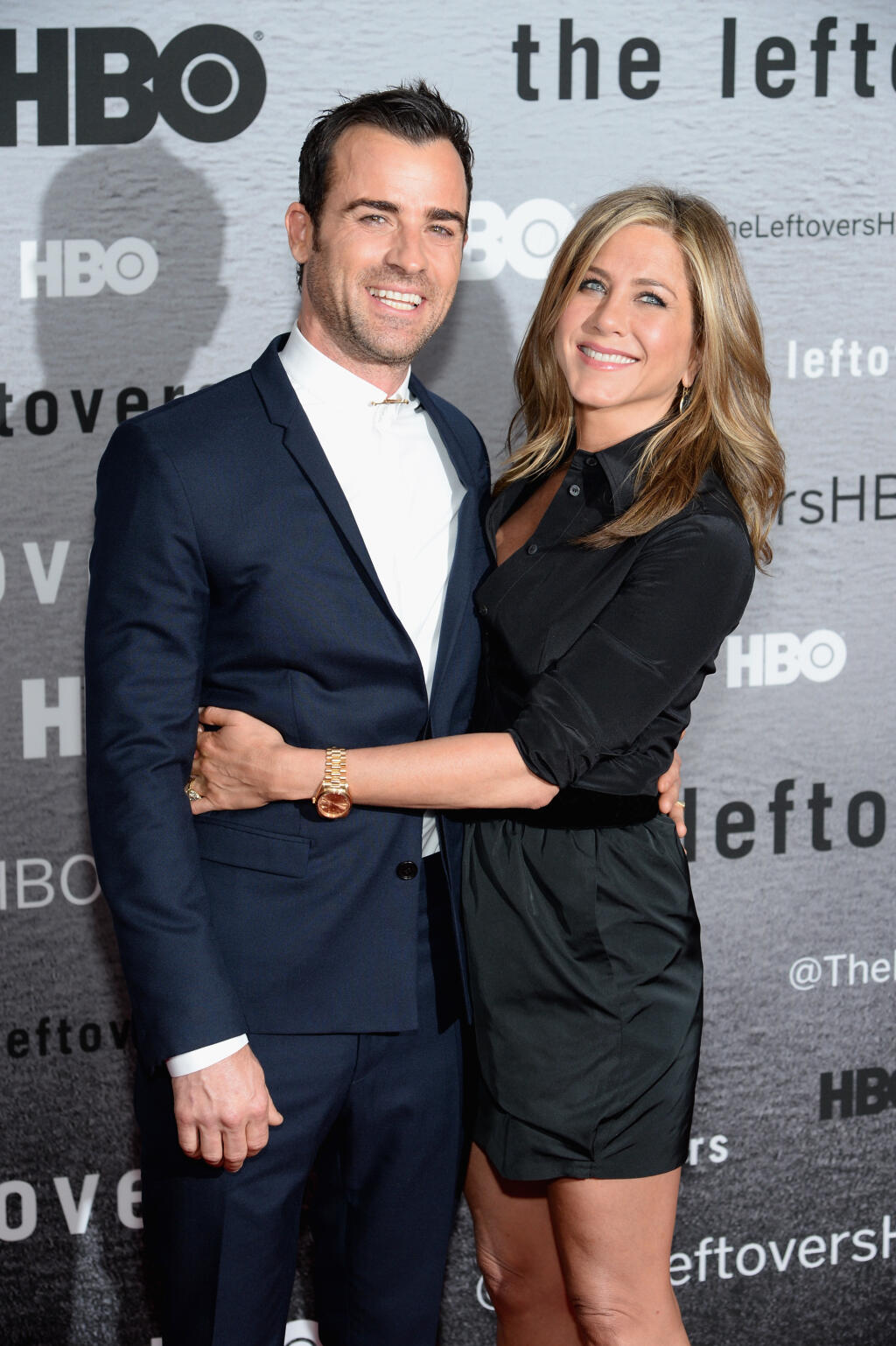 NEW YORK, NY - JUNE 23: Actors Justin Theroux and Jennifer Aniston attend