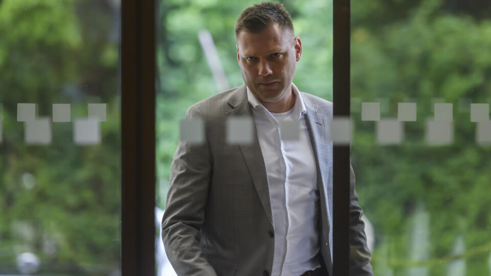 Na snímke podpredseda vlády a minister životného prostredia SR Tomáš Taraba (nominant SNS) prichádza na mimoriadne zasadnutie Bezpečnostnej rady SR v Bratislave 22. mája 2024. FOTO TASR - Jaroslav Novák