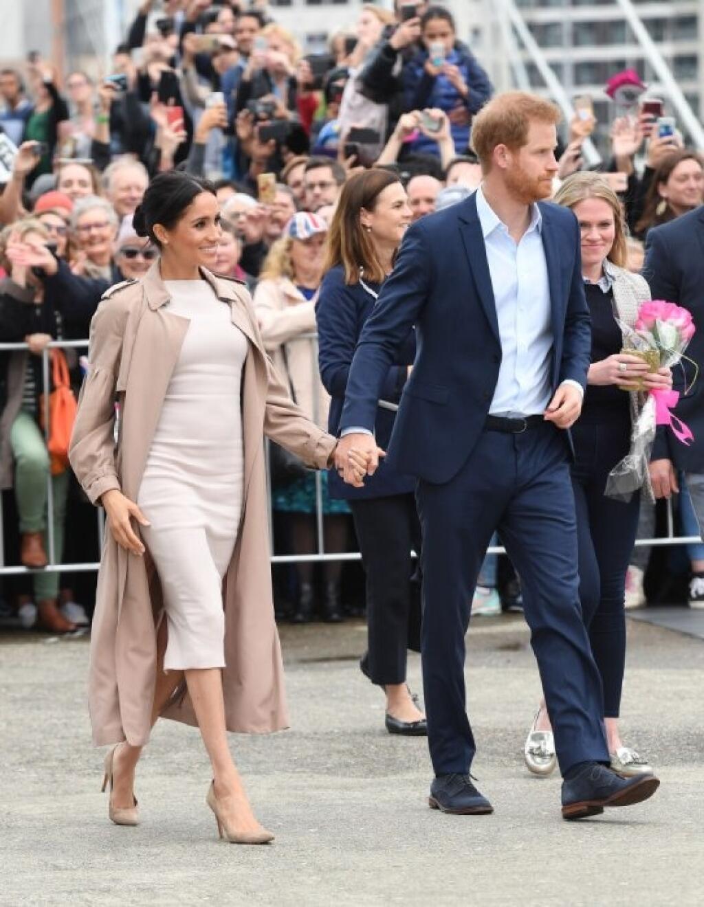 Meghan Markle počas tehotenstva uprednostnila béžovú farbu.