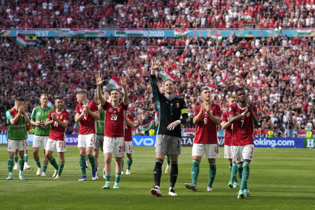 Aj proti Francúzsku boli tribúny v Budapešti plné fanúšikov.